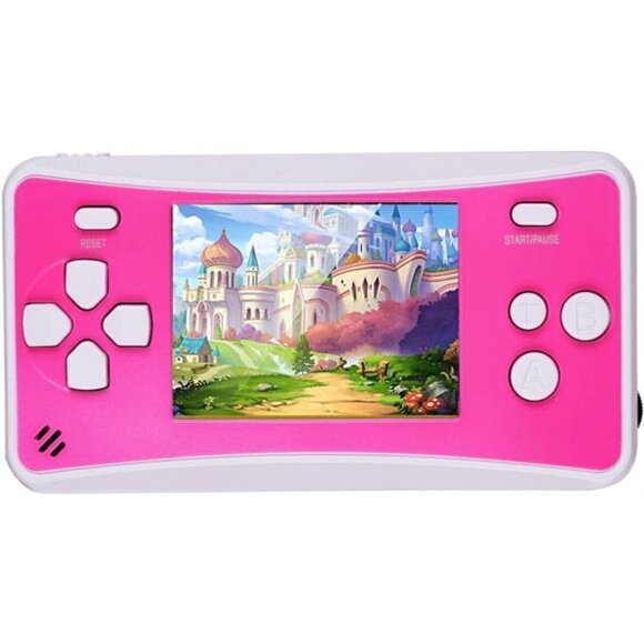 Kids Handheld 152 Built In Games Console Children Ages 4-12 Retro Classic PINK - Picture 1 of 4